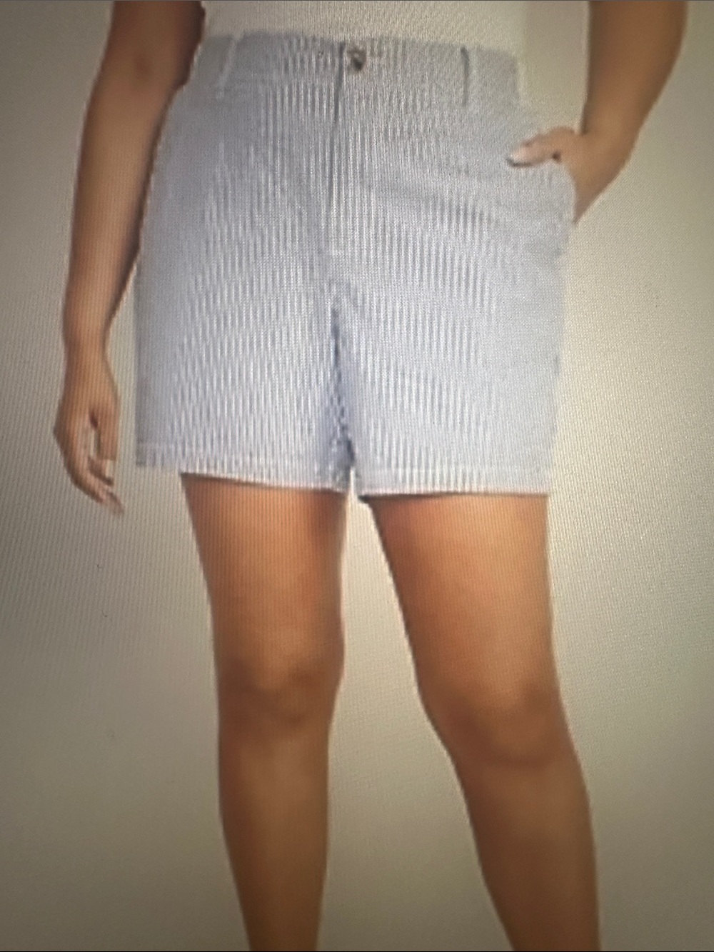 Women’s Old Navy OG Chino Striped Seersucker Cotton Shorts, size Large